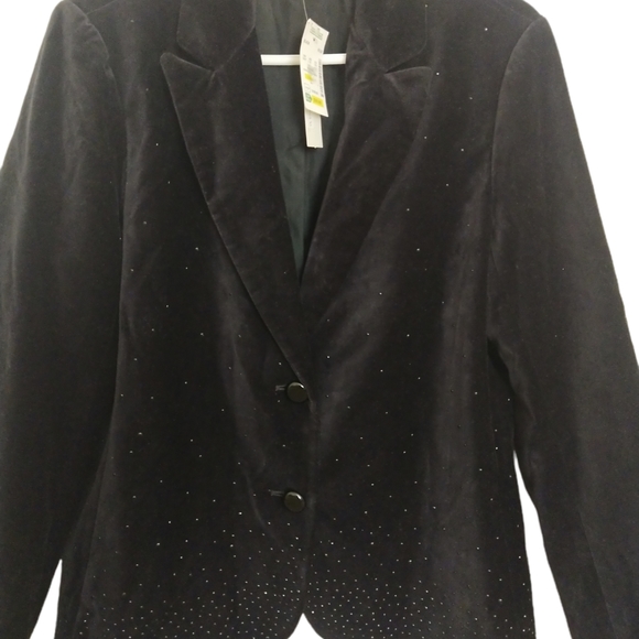 Velvet black blazer - Picture 1 of 6
